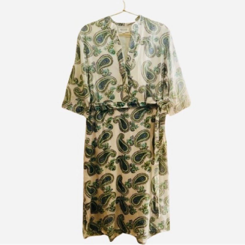 BEAU & RO Paisley Wrap with 3/4 sleeves.